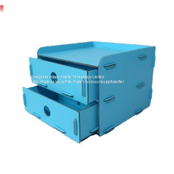 DIY office hot selling factory direct PP foam doulbe layer drawer
