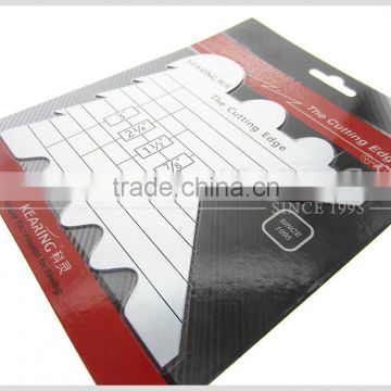 Kearing Brand single blister card packing 1.5mm thick metal cutting edge for sewing cutting #KCE-1