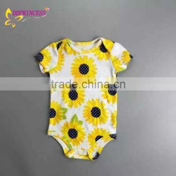 Top Selling Summer Bodysuits For Baby Girls,Girls Rompers With Flower Printed
