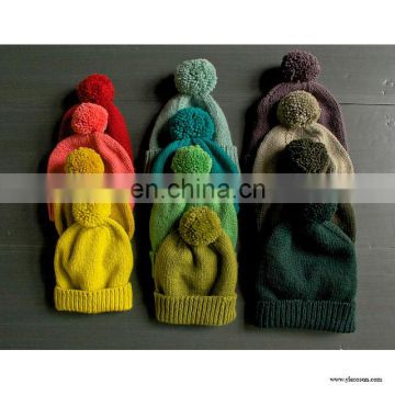 Wholesale Classic cuff Cheap high quality custom knitted beanie