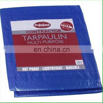 Waterproof orange blue polyethylene tarpaulin /PE tarps fabric sheet