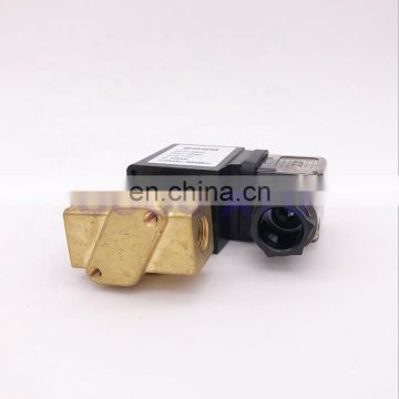 GOGO Normally closed Direct acting Brass Small Gas Solenoid Valve 3 way 2 position 1/8" BSP 12V DC 0-16/7/5bar NBR Seals valve