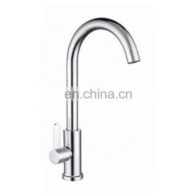 Chrome Deck Mounted Brass Water Faucet Antique Style Kitchen Tap Mixer