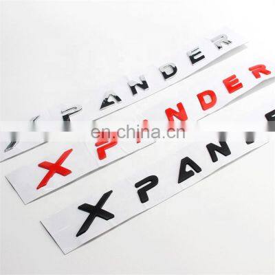Plastic Word Xpander Car Trunk Custom 3D Letters Writing Badge Emblem Sticker Name Plate Decal