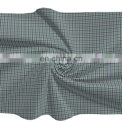 Spring/Summer Hot Selling Polyester Rayon Yarn Dyed Check Fabric For Tops