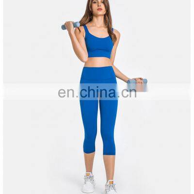 80% Nylon 20% Spandex High Quality Sexy Straps Bra Match Capri Leggings Yoga Set Women Gym Sports Tie Dye Bra Yoga Suit Set