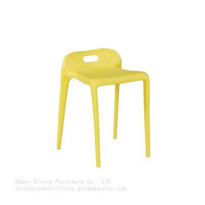 Plastic Dining Chairs with Low Backrest DC-N15