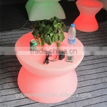 PE Plastic Bar Table with LED lights and remote 6040A