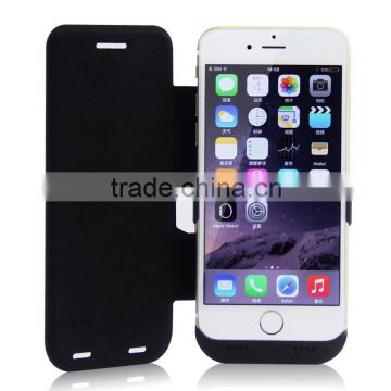 universal plastci back battery case for IPhone6 6000mAh power case