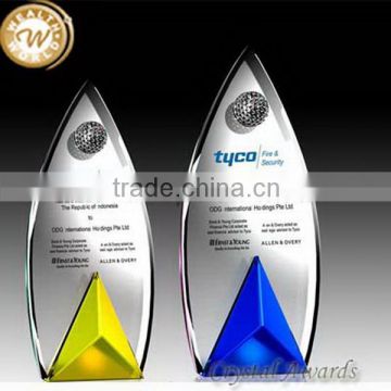 Quality antique crystal glass awards for display
