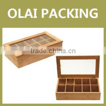 hot sale luxury tea packaging wooden tin box