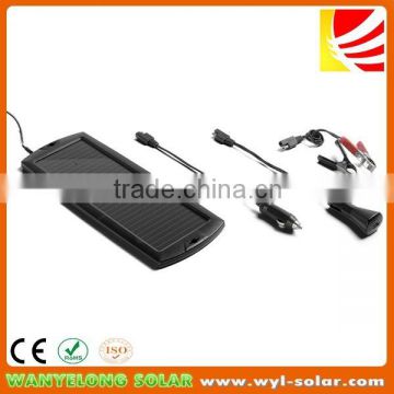 3W 12V Solar Power trickle charger for car and boating battery protection