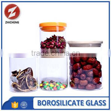 borosilicate heat-resistant glass food container with lid
