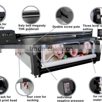 Hybrid printing machine, flex banner printer, flatbed uv price