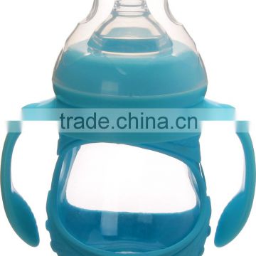 Hot sale FDA&LFGB certified food grade glass liquid silicone rubber baby bottle wholesale