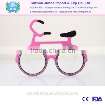 Cute bicyle shaped glasses for lady