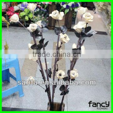 factory direct sale high quality artificial dried rose flowers for decoration