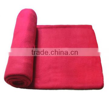 two sided brushed blanket with cheap package and price