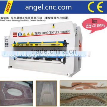China wood veneer cover hot press machine/quick veer pressing machine