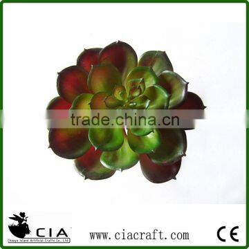 Plum Green Plastic Faux Succulents Aeonium for Wreath