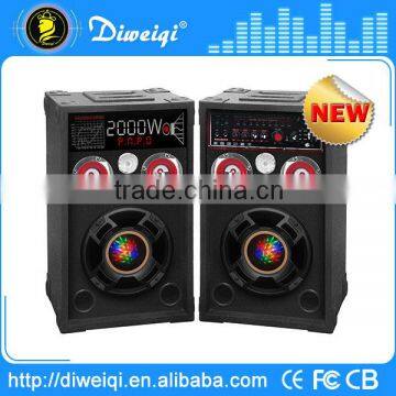 high quality 2.0 active pa speakers professional With USB,SD card