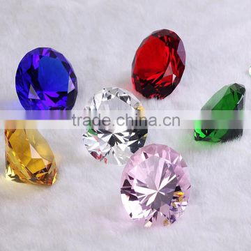Cut Glass Crystal Rough Red Decorative Glass Diamond In Wedding&Holiday Decoration/gifts