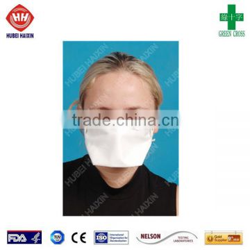 folded FPP2 dust mask nursing doctor using