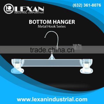 6214 - 14" Plastic Hanger with Metal Hook for Bottoms, Pants, Skirts, Shorts (Philippines)