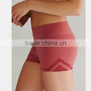 Fashion design girls seamless yoga shorts, fit for sports and dance