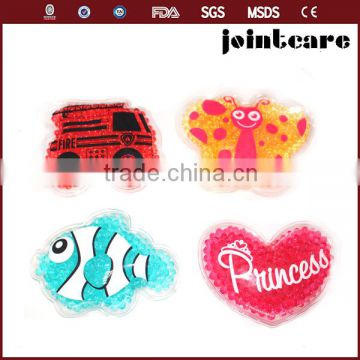 animal shape ice pack for joint bus butterfly fish heart shape gel bead ice pack