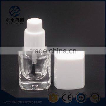 Hot selling 6ml clear square glass nail polish bottle