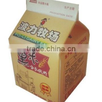 500ml gable top milk carton paper milk box