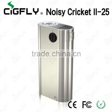 Wismec Noisy Cricket II-25 Box Mod fit 18650 Cell 510 Spring Thread 100% Original in stock