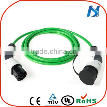 China supplier type 2 iec 62196-2 female to male plug