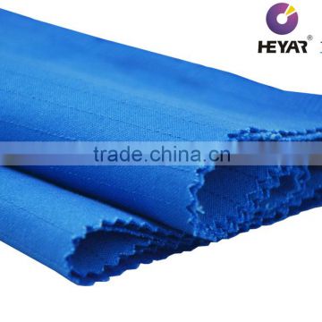 Blue Dyed Cotton Sateen Anti-Static Workwear Fabric