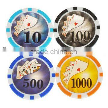 laser denomination sticker poker chips,taiji sticker