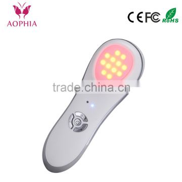 OEM Vibration +Photo LED therapy beauty device color led light therapy facial lifting wrinkle device