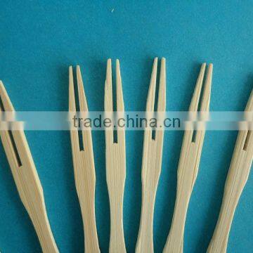 New year arrival custom disposable bamboo fruit forks wity logo