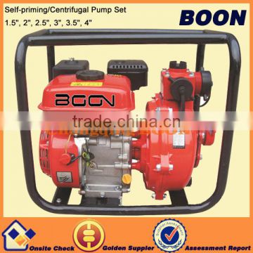 Low displacement engine drive deep suction water pump