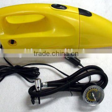 2 in 1 car vacuum dust cleaner with air compressor
