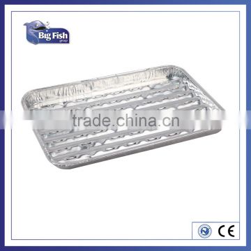Large Rectangle Disposable Shallow Food Serving Aluminum Foil Tray