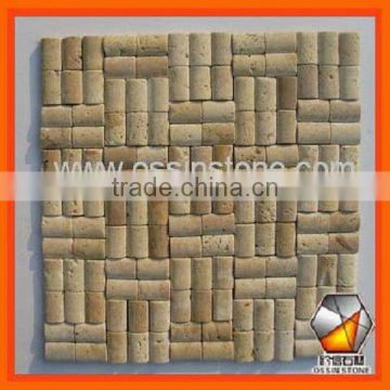 Yellow China Travertine Mosaic M020M