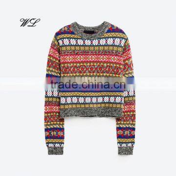 Latest woolen shirt wool new designs for ladies pattern sweatshirts