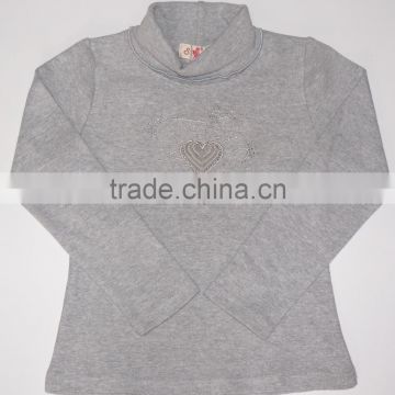 Breathable Pure Cotton Long Sleeve Children Base Shirt