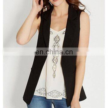 Summer causal fashion custom made blazer women in vest design