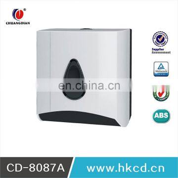 jumbo roll toilet tissue dispenser wall mounted N-folded and V-folded toilet tissue paper dispenser CD-8087C