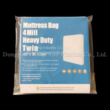 01 Style 4 Mil Heavy Duty Twin Mattress Bag 40 * 18 * 104 inch