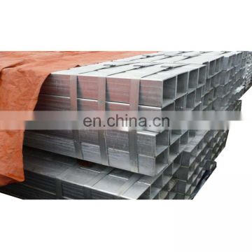 Black square steel pipe / construction section seamless rectangular tubes for china factory