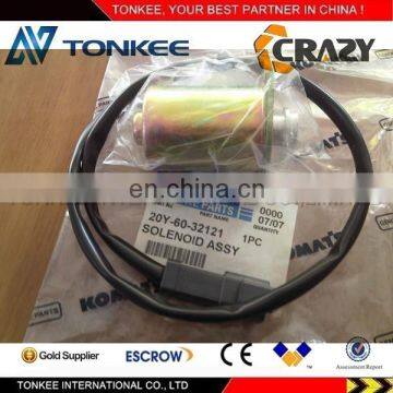 Excavator pc200-6 pc210-6 pc220-6 engine 6d102 excavator swing solenoid valve 20y-60-32121