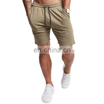 Custom logo Men's summer casual elastic waist Drawstring Mid waist joggers shorts